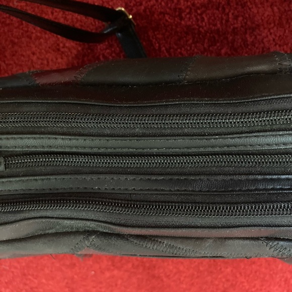 NWT Four Seasons Genuine Soft Leather Patchwork  Crossbody Purse - Picture 3 of 7